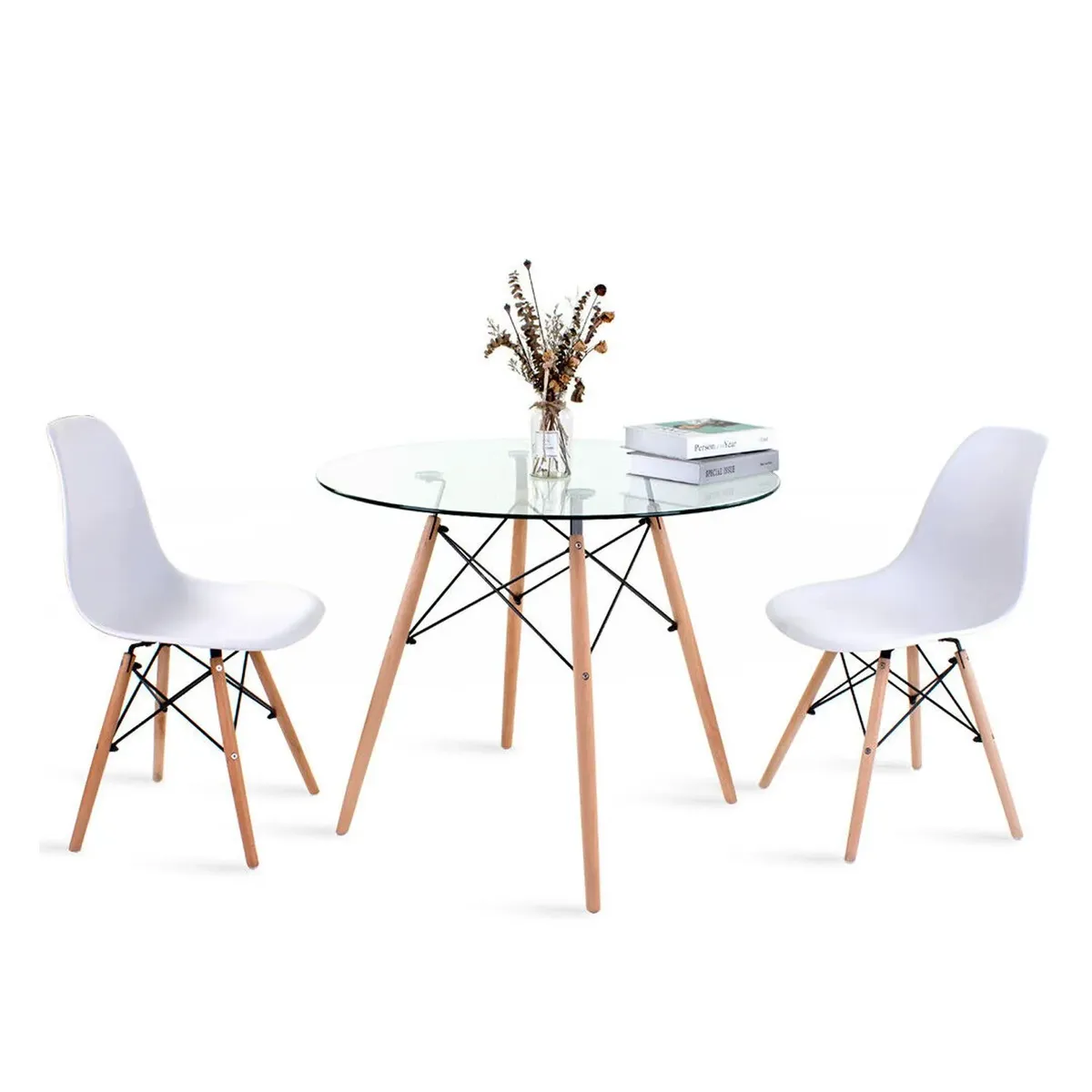 COMBO MESA + 4 SILLAS VINTAGE TEIONA VENTITAS HOME BLANCO - 3