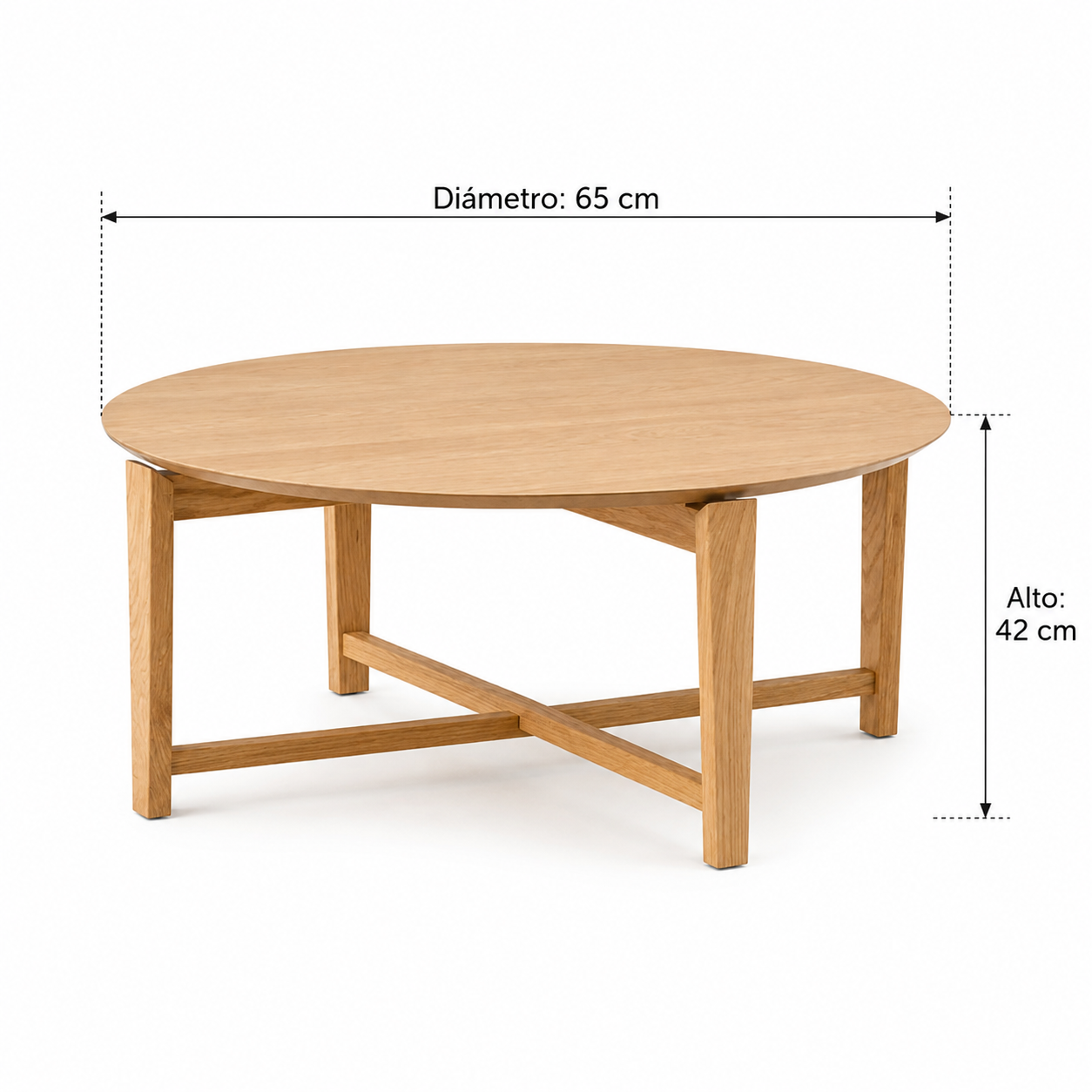 MESA DE CENTRO DE MADERA OLIVETTO VENTITAS HOME - 4