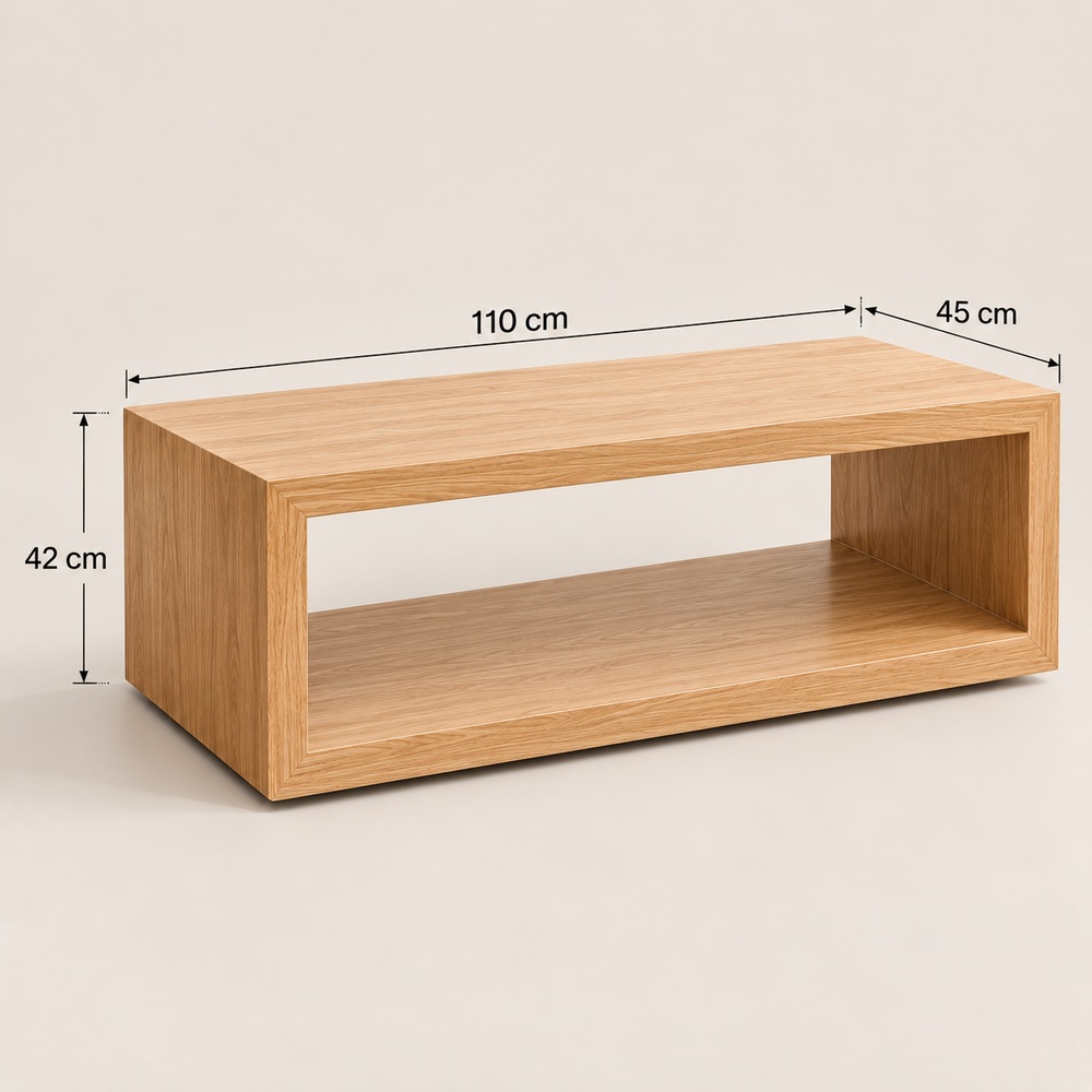 MESA DE CENTRO DE MADERA VERONA VENTITAS HOME - 5