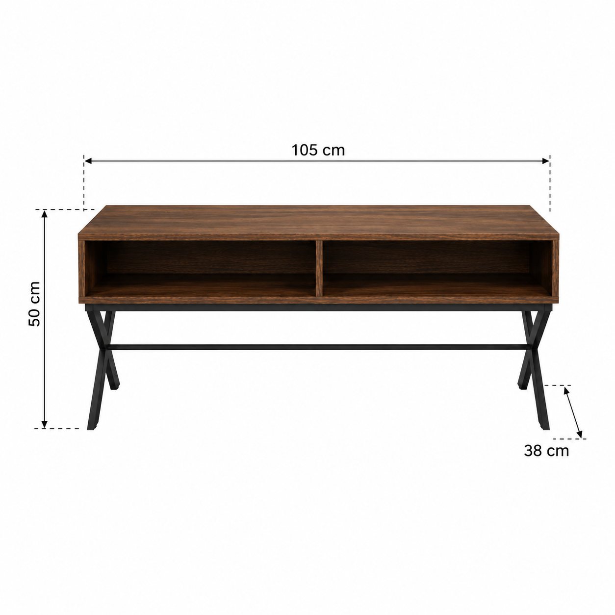 MESA DE CENTRO INDUSTRIAL KAMILA VENTITAS HOME GALES - 4