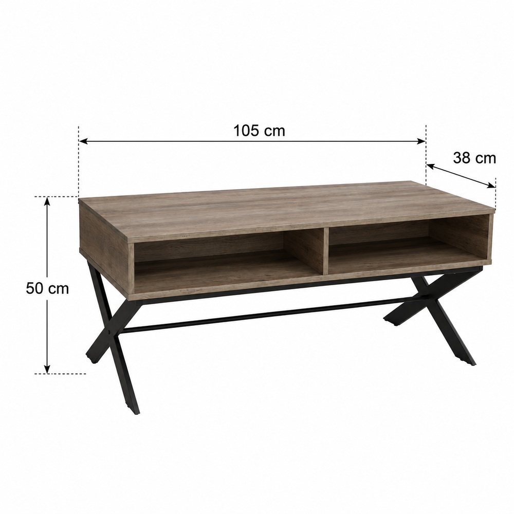 MESA DE CENTRO INDUSTRIAL KAMILA VENTITAS HOME SIENA - 4