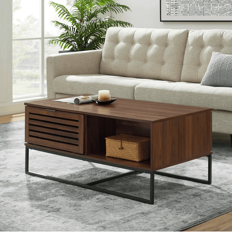 MESA DE CENTRO INDUSTRIAL RATTINA VENTITAS HOME CARAMELO - 2
