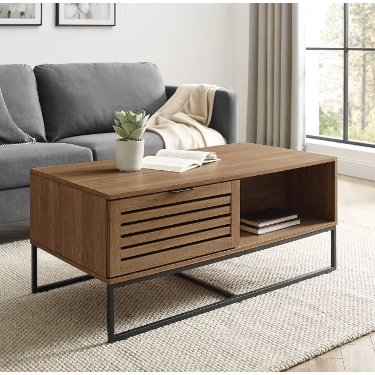 MESA DE CENTRO INDUSTRIAL RATTINA VENTITAS HOME ESPRESSO - 1