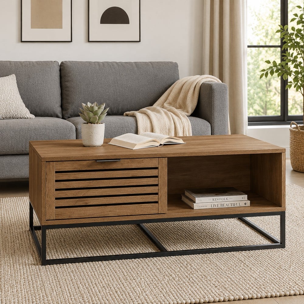 MESA DE CENTRO INDUSTRIAL RATTINA VENTITAS HOME ESPRESSO - 2