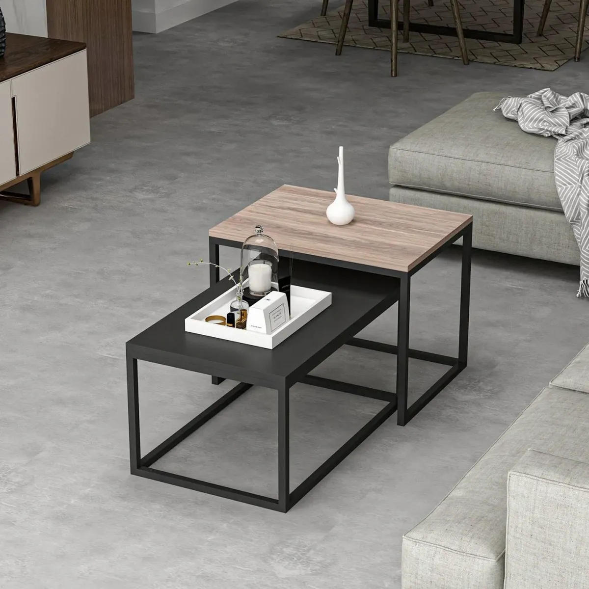 MESA DE CENTRO KALINA VENTITAS PERÚ ESPRESSO Y NEGRO - 2