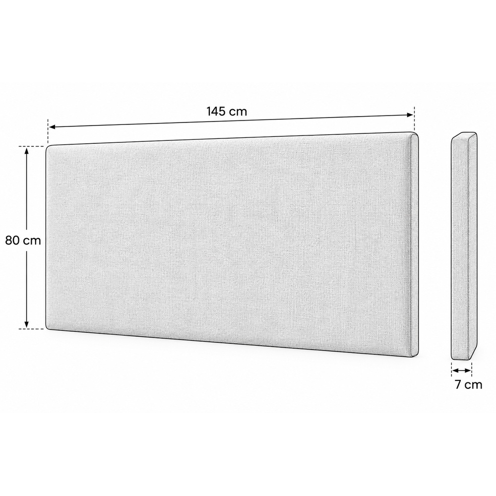 CABECERA 2 PLAZAS DE CUERO COLOR BEIGE ELEONOR VENTITAS HOME - 5