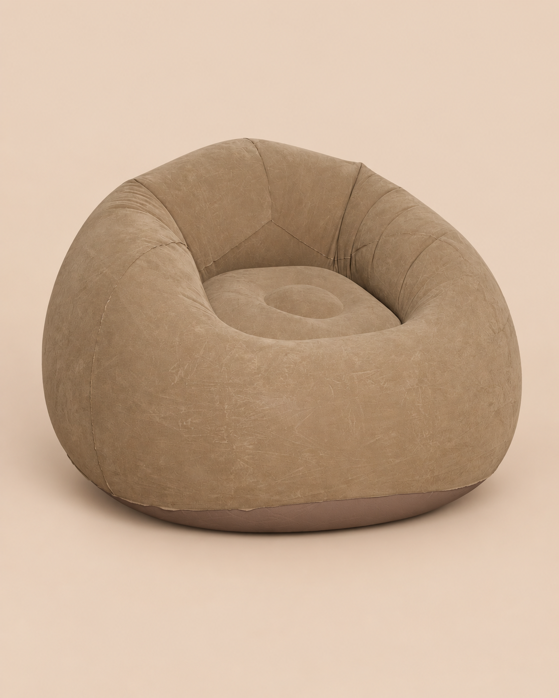 SILLÓN PUFF GRIS VENTITAS HOME - 1