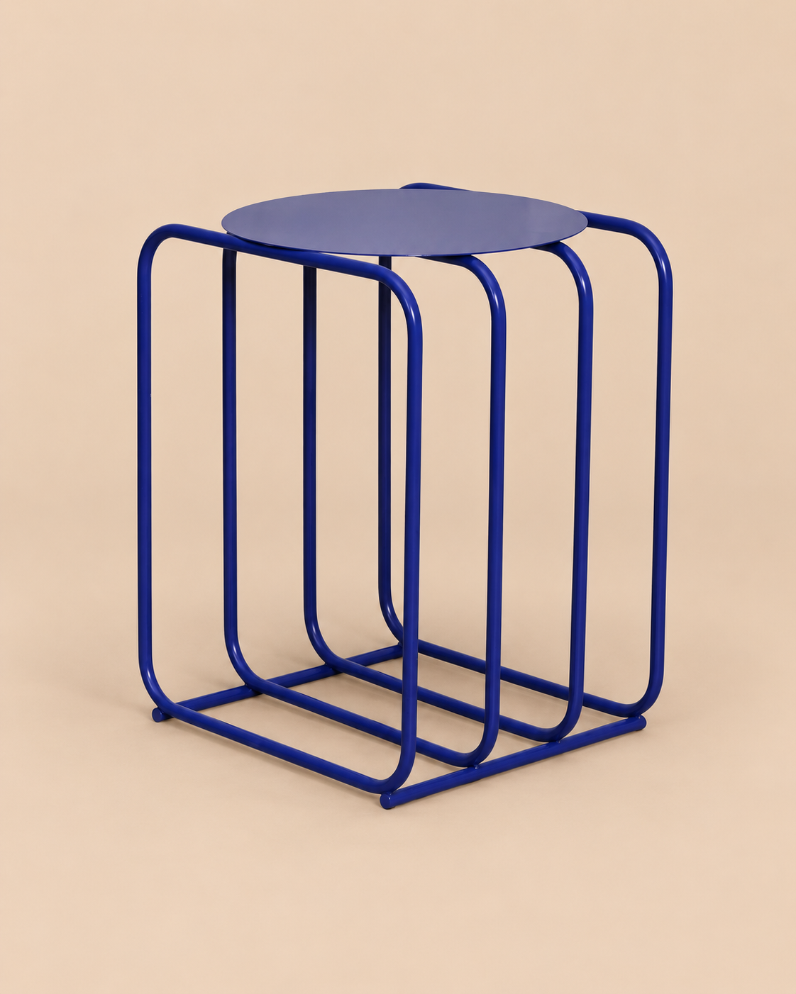 MESA AUXILIAR MID CENTURY BLUE VENTITAS HOME - 1