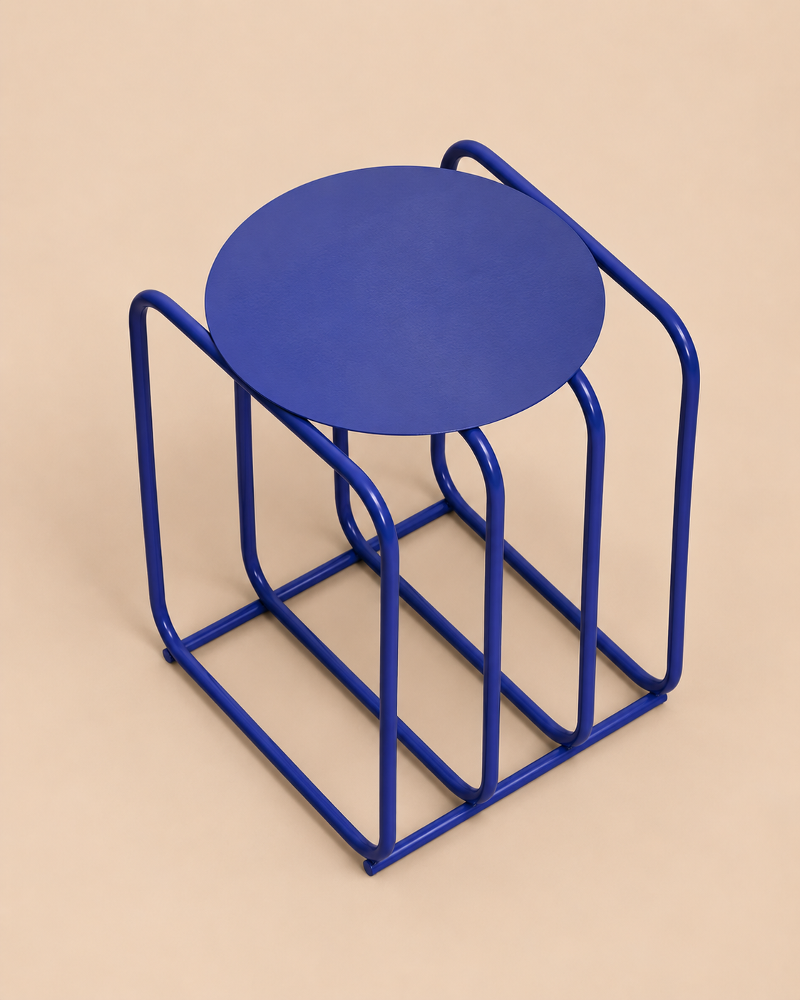MESA AUXILIAR MID CENTURY BLUE VENTITAS HOME - 2