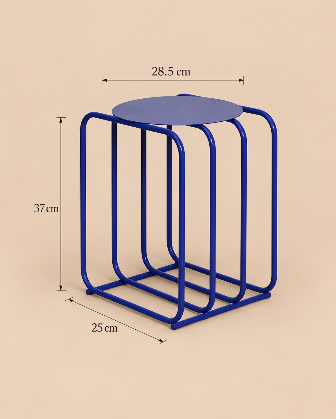 MESA AUXILIAR MID CENTURY BLUE VENTITAS HOME - 3