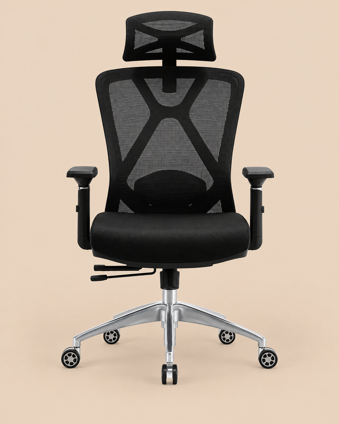 SILLA ERGONÓMICA EJECUTIVA PRESIDENTE VENTITAS HOME NEGRO - 1