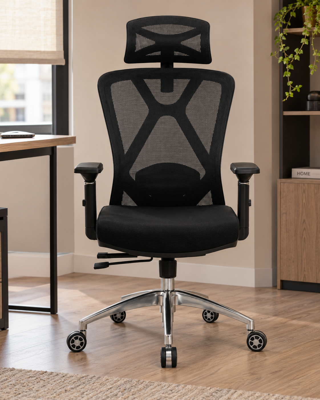 SILLA ERGONÓMICA EJECUTIVA PRESIDENTE VENTITAS HOME NEGRO - 5