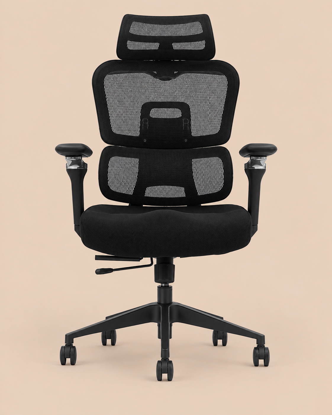 SILLA DE OFICINA ERGONÓMICA EJECUTIVA COMFORT VENTITAS HOME NEGRO - 1