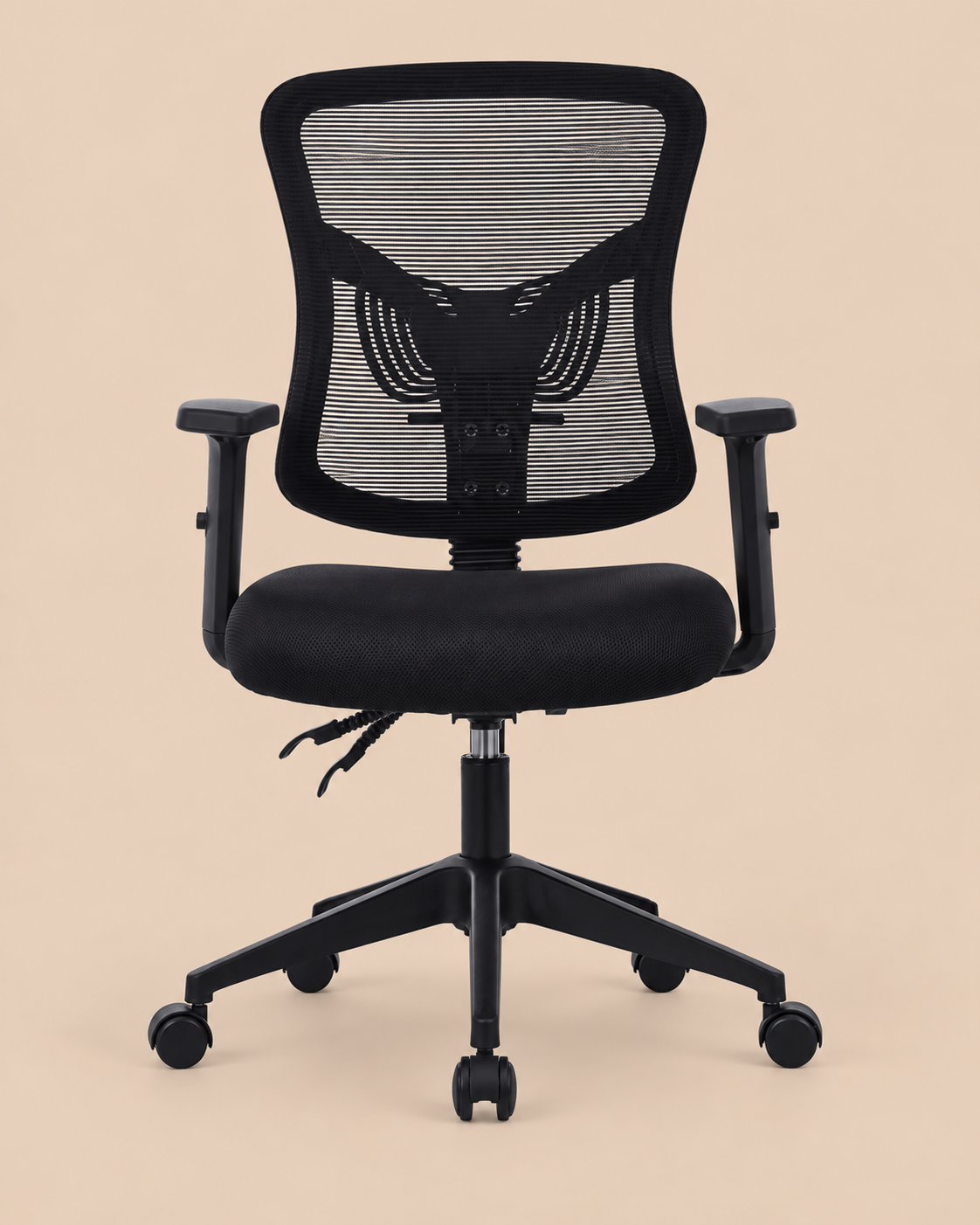 SILLA DE ESCRITORIO EJECUTIVA RECLINABLE VENTITAS HOME NEGRO - 1
