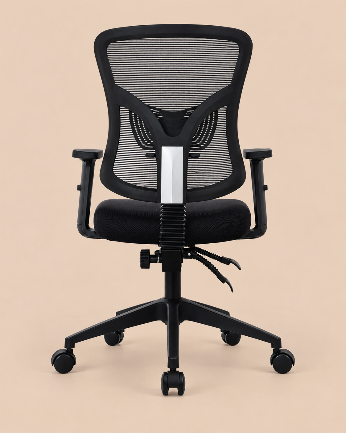 SILLA DE ESCRITORIO EJECUTIVA RECLINABLE VENTITAS HOME NEGRO - 3