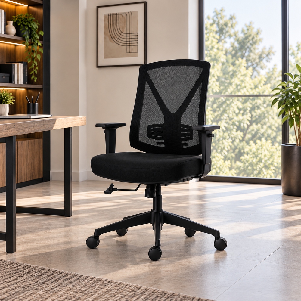 SILLA ERGONÓMICA ZENIT NEGRO VENTITAS HOME - 5