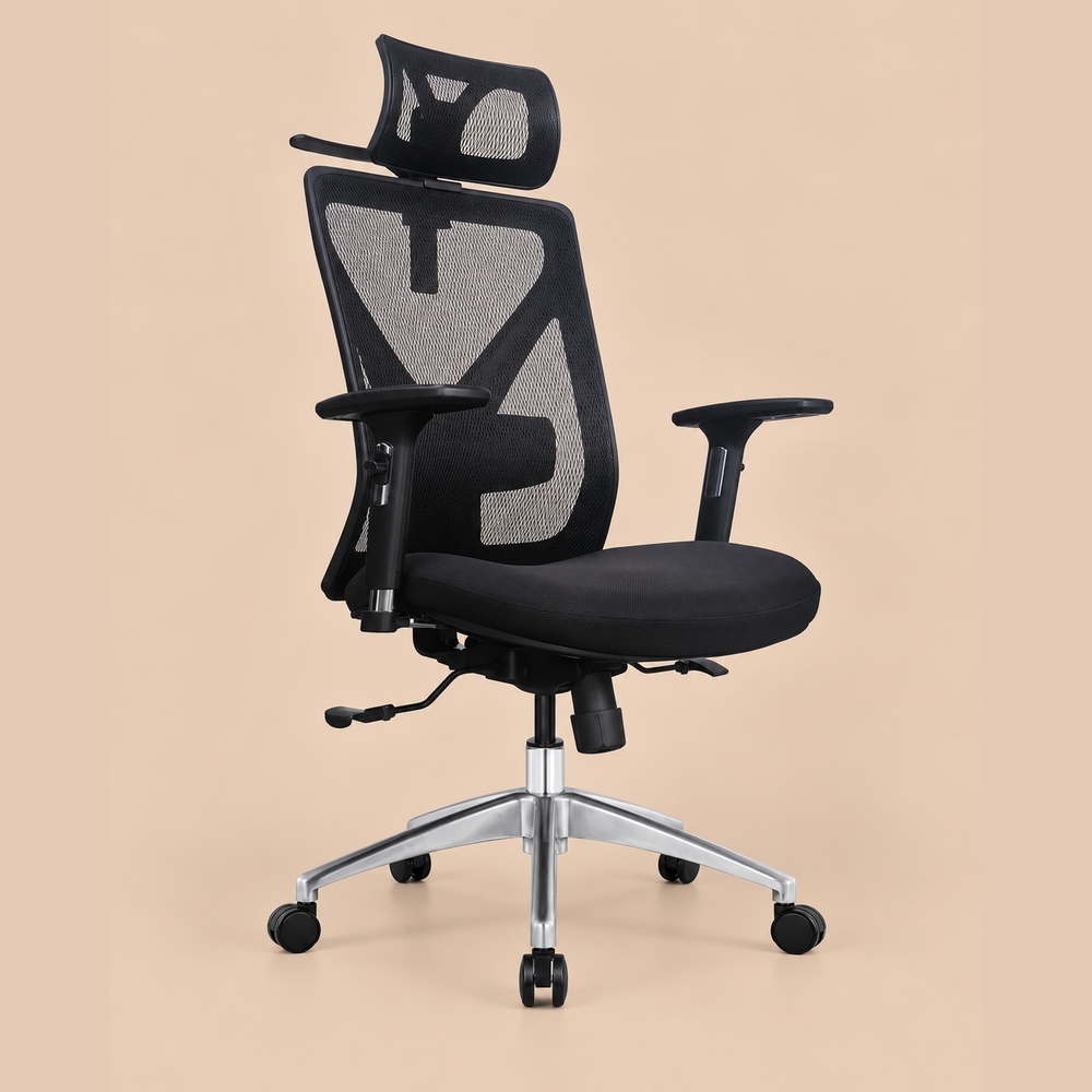 SILLA ERGONÓMICA ATLAS NEGRO VENTITAS HOME - 2