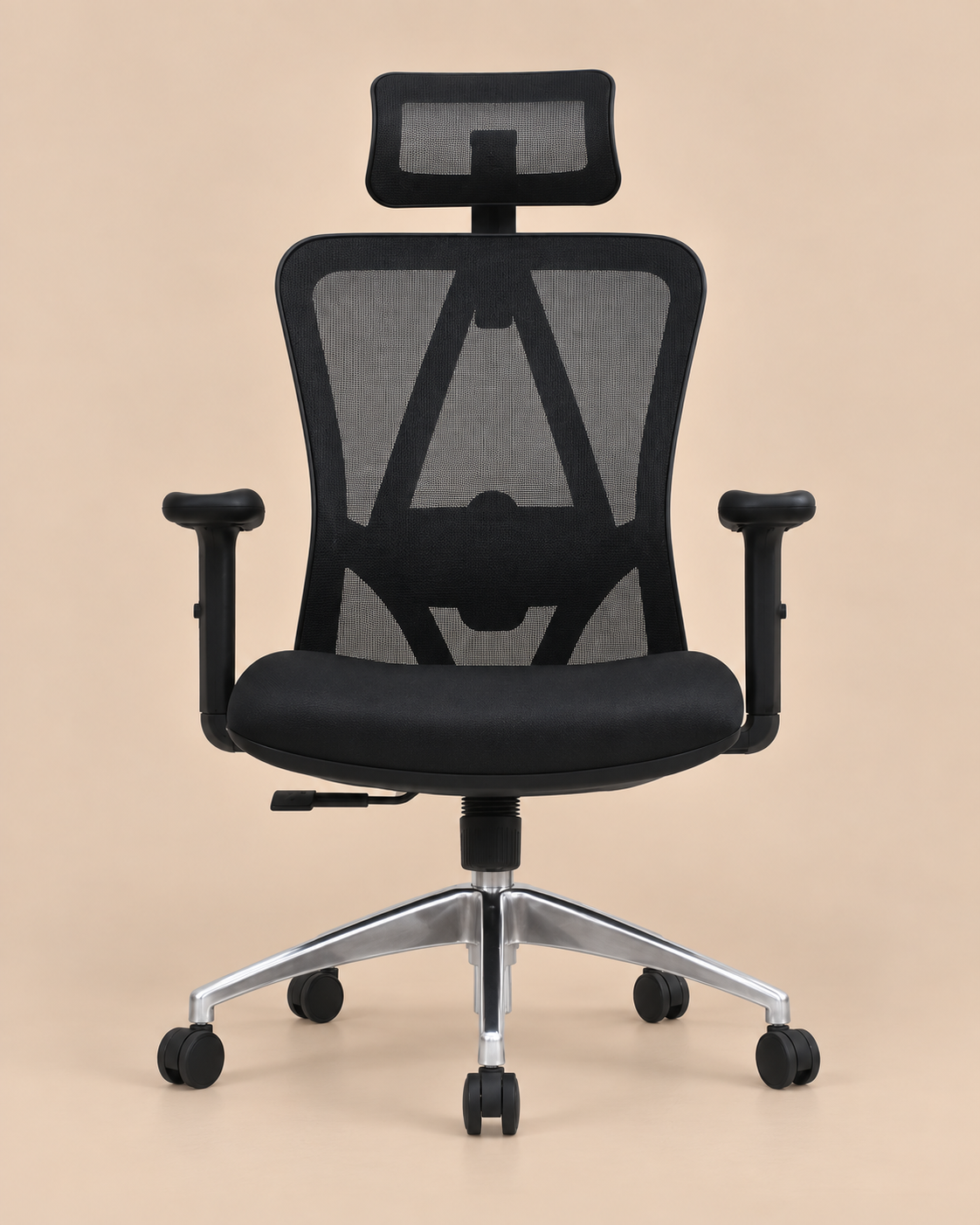 SILLA ERGONÓMICA VERONA NEGRO VENTITAS HOME - 1