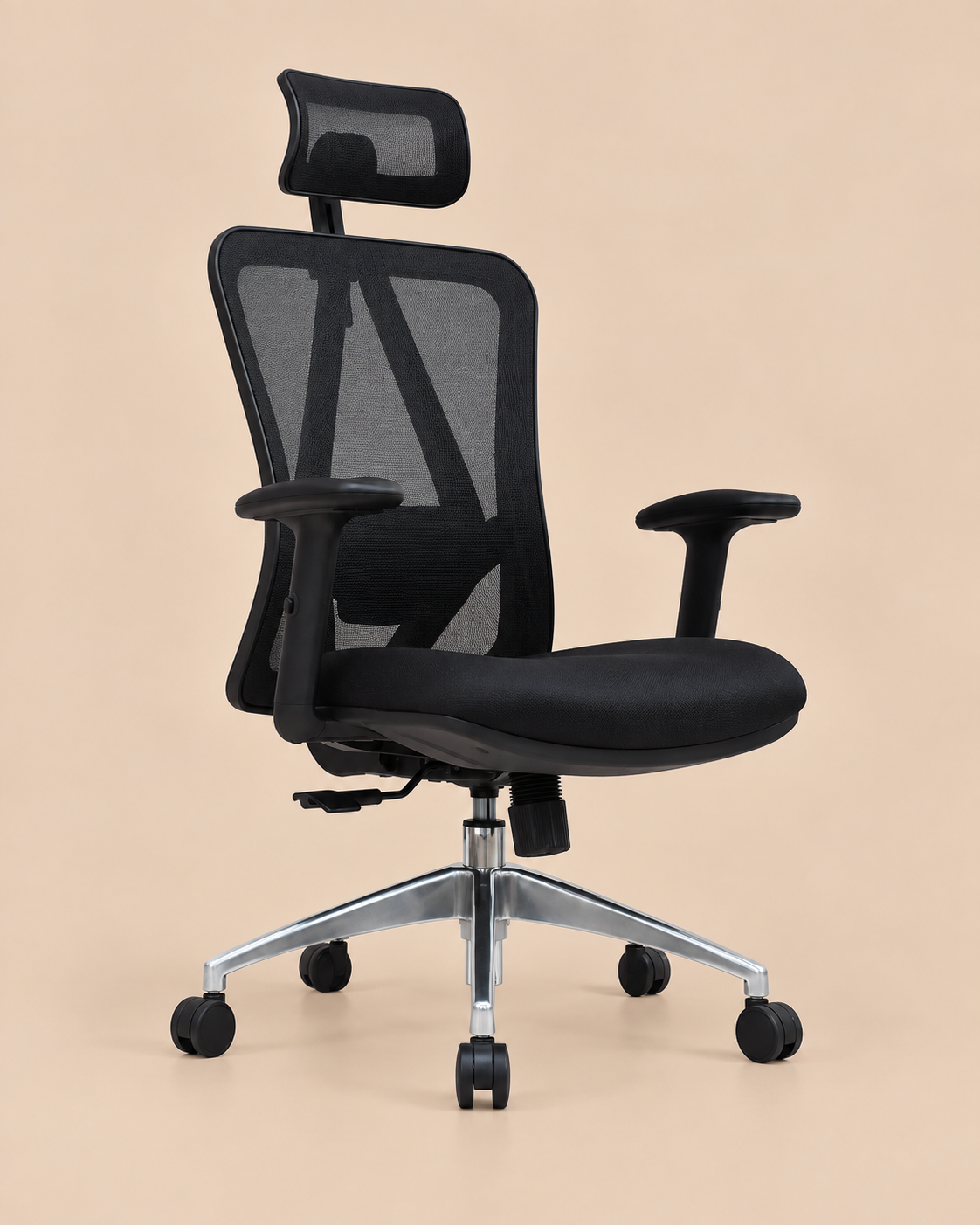 SILLA ERGONÓMICA VERONA NEGRO VENTITAS HOME - 2