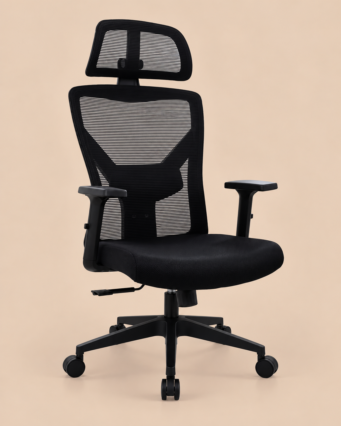 SILLA ERGONÓMICA OXFORD NEGRO VENTITAS HOME - 2