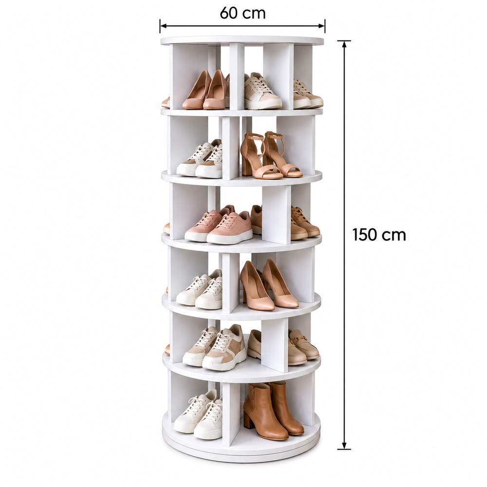 ZAPATERA GIRATORIA VENTITAS HOME BLANCO - 4