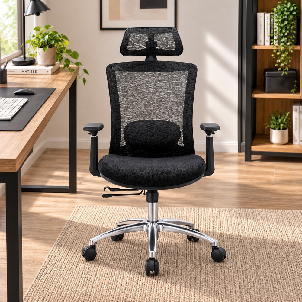 SILLA EJECUTIVA ERGONÓMICO DAKOTA NEGRO VENTITAS HOME - 4