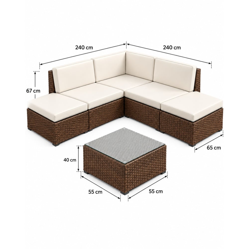 SOFÁ MODULAR DE TERRAZA FORMENTERA VENTITAS HOME - 4
