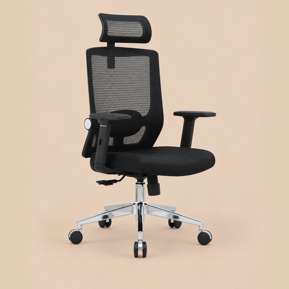 SILLA ERGONÓMICA ASPEN NEGRO VENTITAS HOME - 2