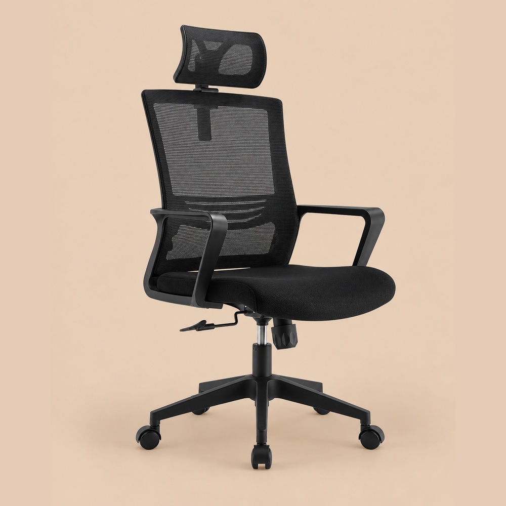 SILLA ERGONÓMICA OSLO NEGRO VENTITAS HOME - 2