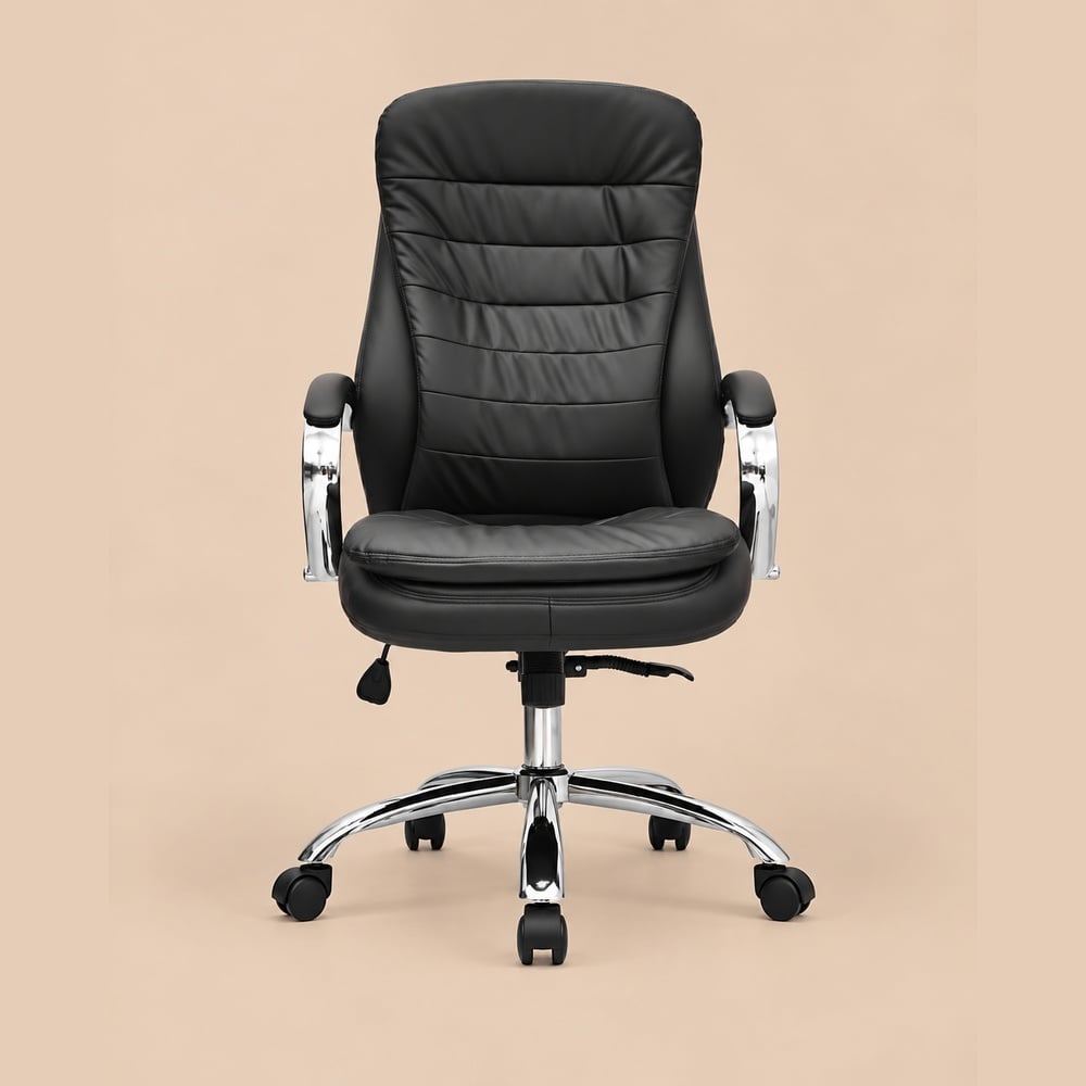 SILLA GERENCIAL DE OFICINA LUXOR NEGRO VENTITAS HOME - 1