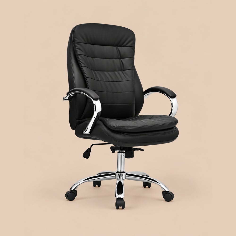 SILLA GERENCIAL DE OFICINA LUXOR NEGRO VENTITAS HOME - 2