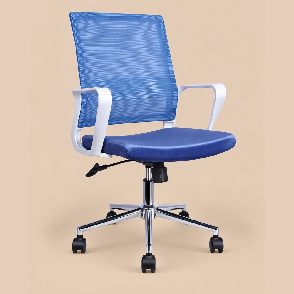 SILLA DE OFICINA GIRATORIA VIENA AZUL VENTITAS HOME - 2