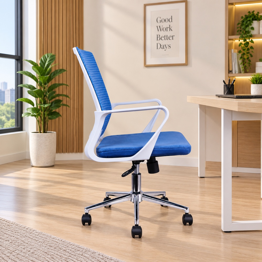 SILLA DE OFICINA GIRATORIA VIENA AZUL VENTITAS HOME - 5
