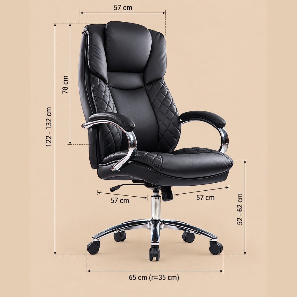 SILLA GERENCIAL ÉLITE NEGRO VENTITAS HOME - 4