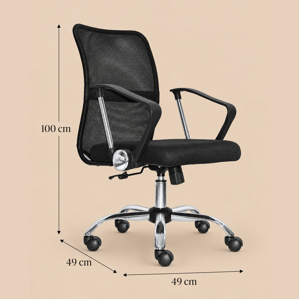 SILLA DE ESCRITORIO URBAN BLACK VENTITAS HOME - 4