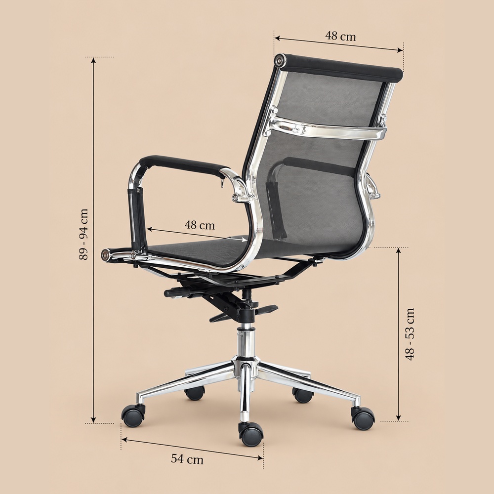 SILLA EJECUTIVA LINCOLN NEGRO VENTITAS HOME - 4