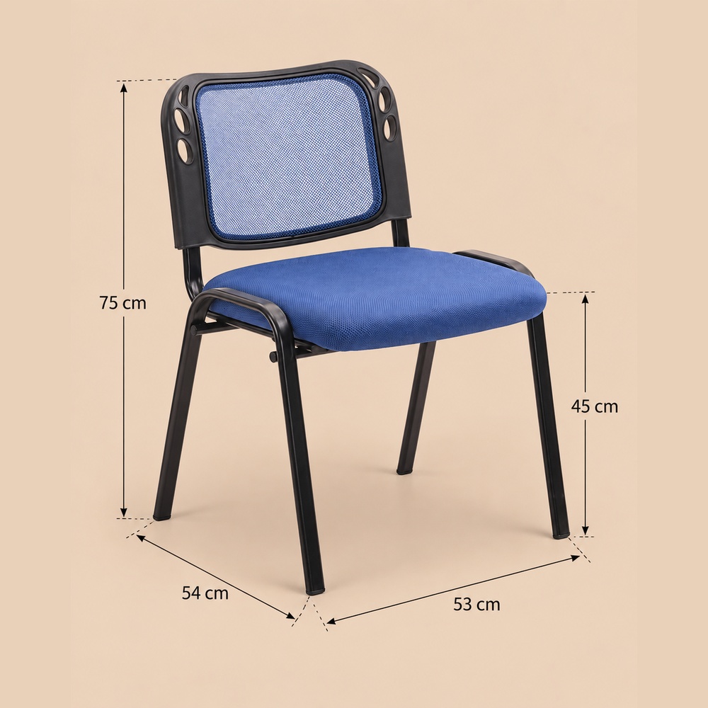 SILLA APILABLE BLAZE VENTITAS HOME AZUL - 4