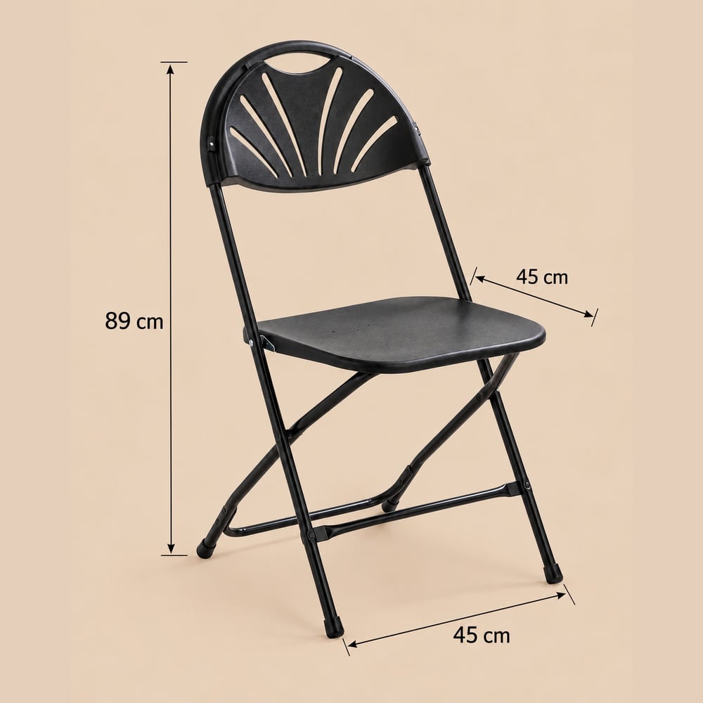 SILLA PLEGABLE AUSTIN VENTITAS HOME NEGRO - 4