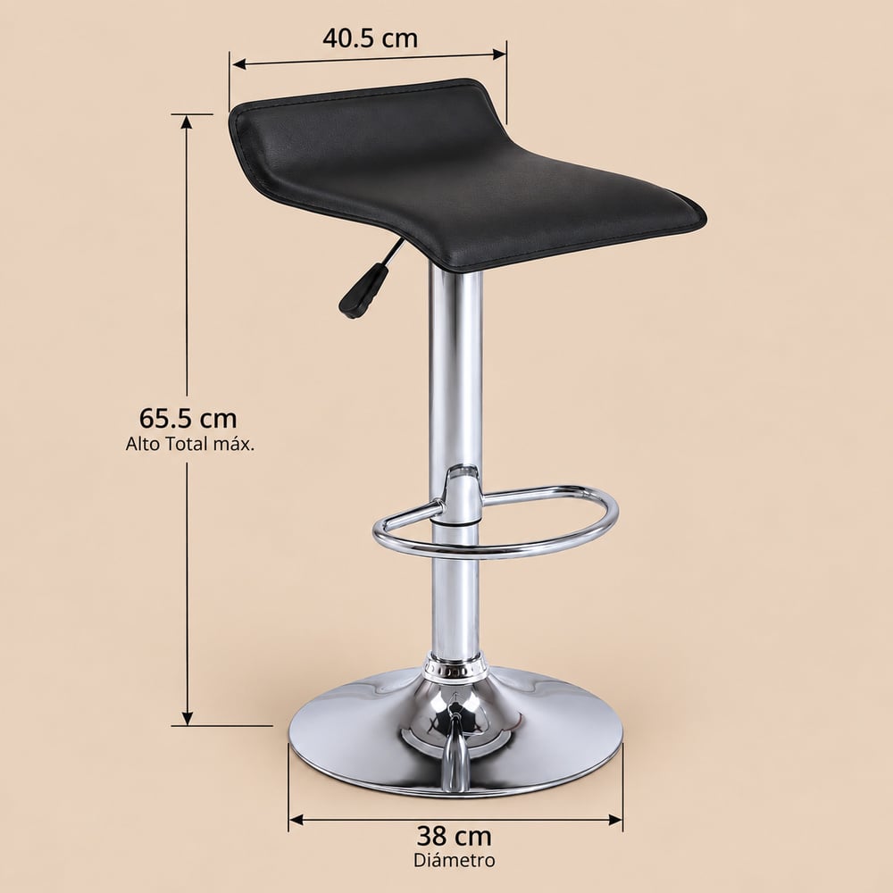 SILLA REGULABLE BRISTO VENTITAS HOME NEGRO - 4