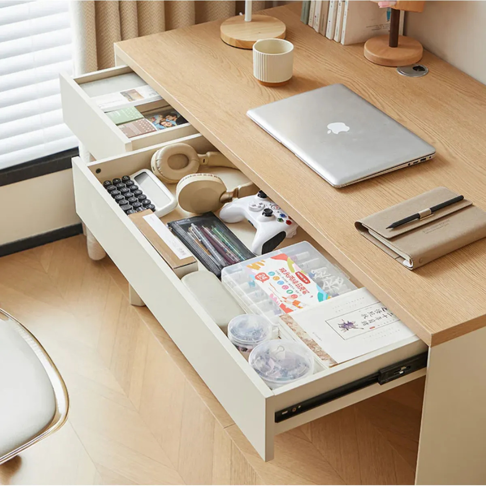 ESCRITORIO MINIMALISTA DANNIELO VENTITAS HOME COLOR ROVERE Y CAPRI - 2