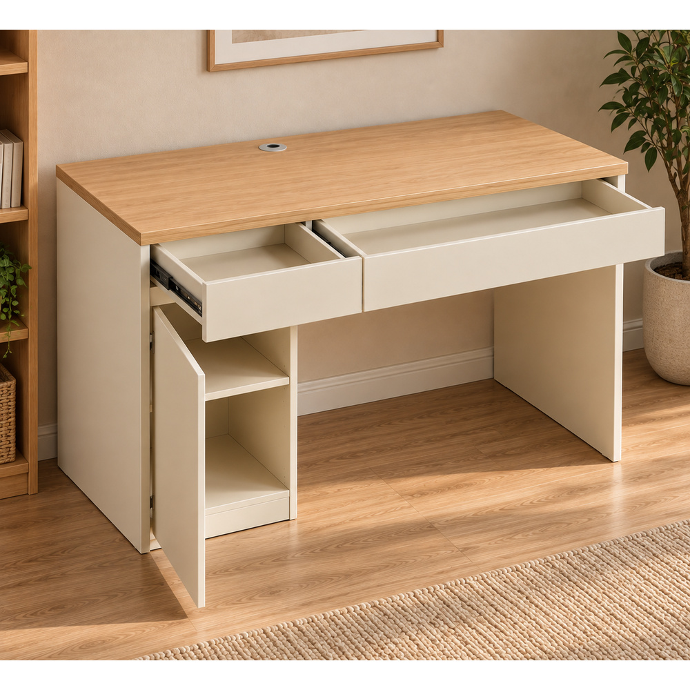 ESCRITORIO MINIMALISTA DANNIELO VENTITAS HOME COLOR ROVERE Y CAPRI - 3