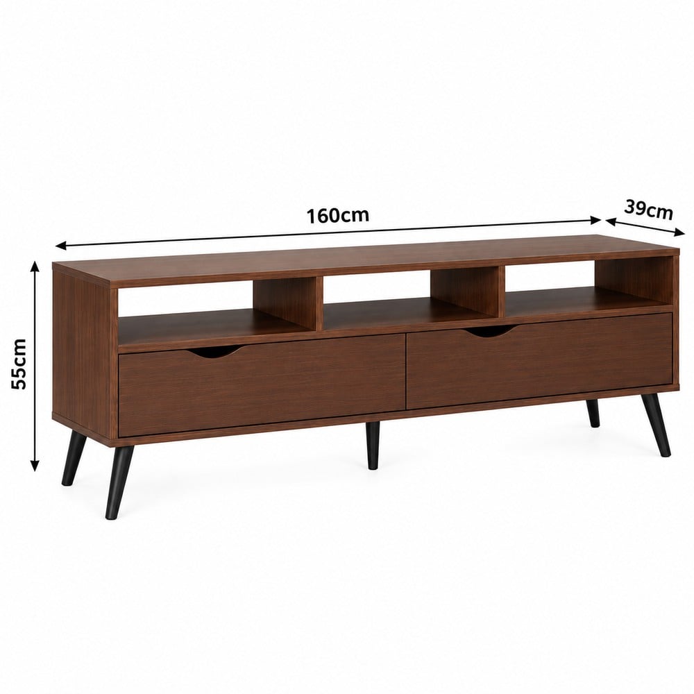 MESA DE TV VINTAGE 65” IRENE VENTITAS PERÚ CHOCOLATE - 5