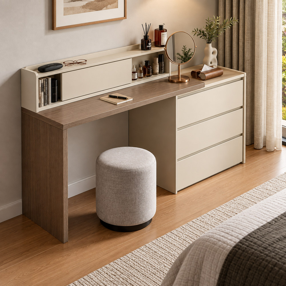 ESCRITORIO TOCADOR CÓMODA ESSENCÉ VENTITAS HOME COLOR MILÁN Y CAPRI - 1