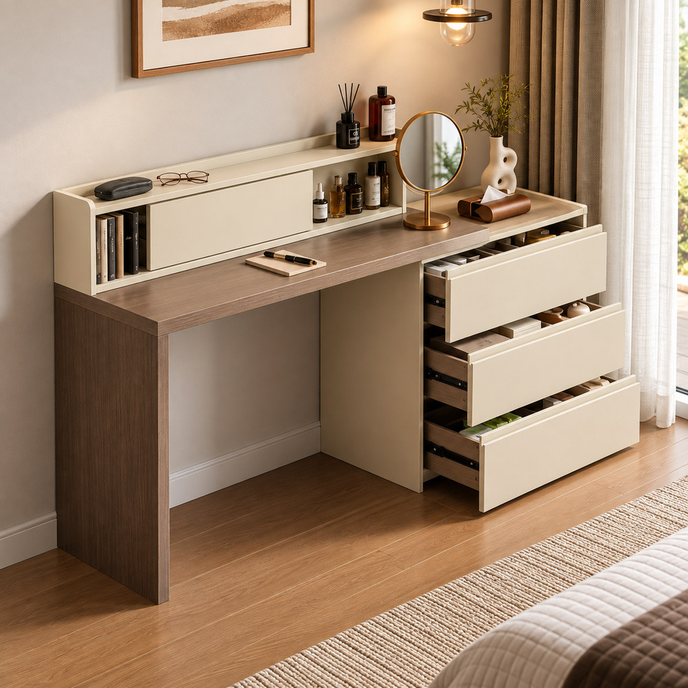 ESCRITORIO TOCADOR CÓMODA ESSENCÉ VENTITAS HOME COLOR MILÁN Y CAPRI - 2