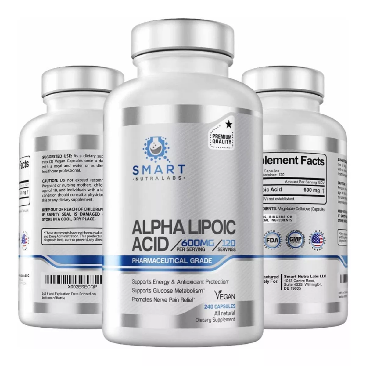 ALPHA LIPOIC 600MG - 240 CAPSULAS MADE IN EEUU - 1