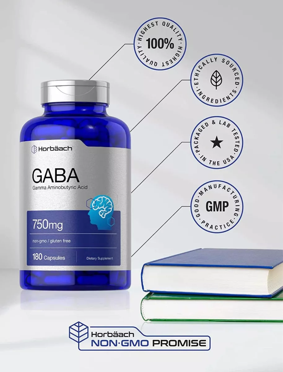 GABA 750 MG CAPSULAS ANSIEDAD ESTRÉS MEJORA EL SUEÑO Y HUMOR - 1