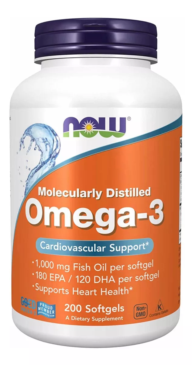 OMEGA 3 NOW FOODS 200 SOFTGEL 2000MG CON DHA Y EPA OFERTA - 1