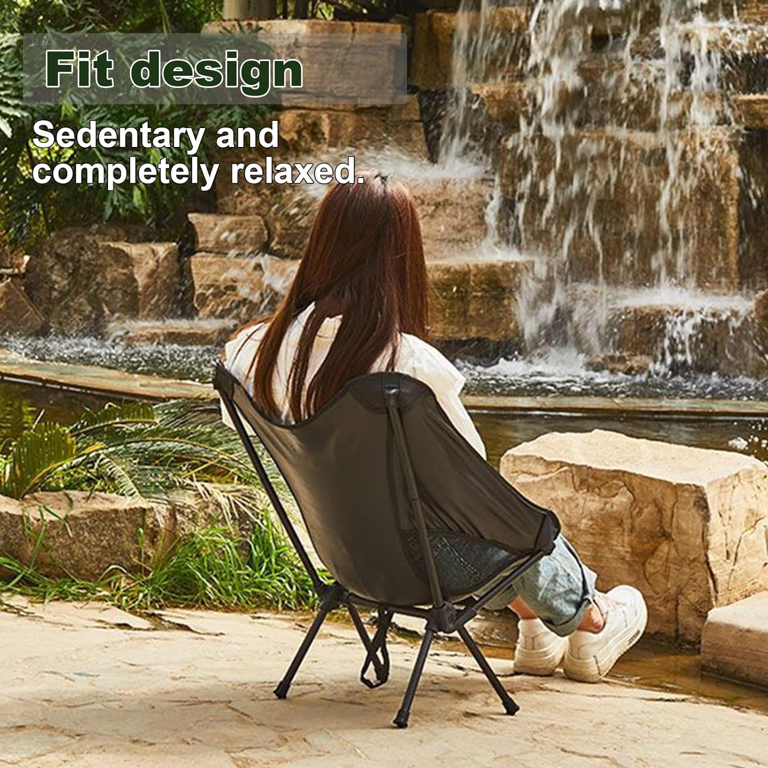 SILLA PORTÁTIL CAMPING MOON CHAIR PLEGABLE ULTRALIGERO COMPACTA - 3
