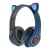 AUDÍFONOS OREJAS GATO AURICULARES INALÁMBRICOS BLUETOOTH RADIO FM - 1
