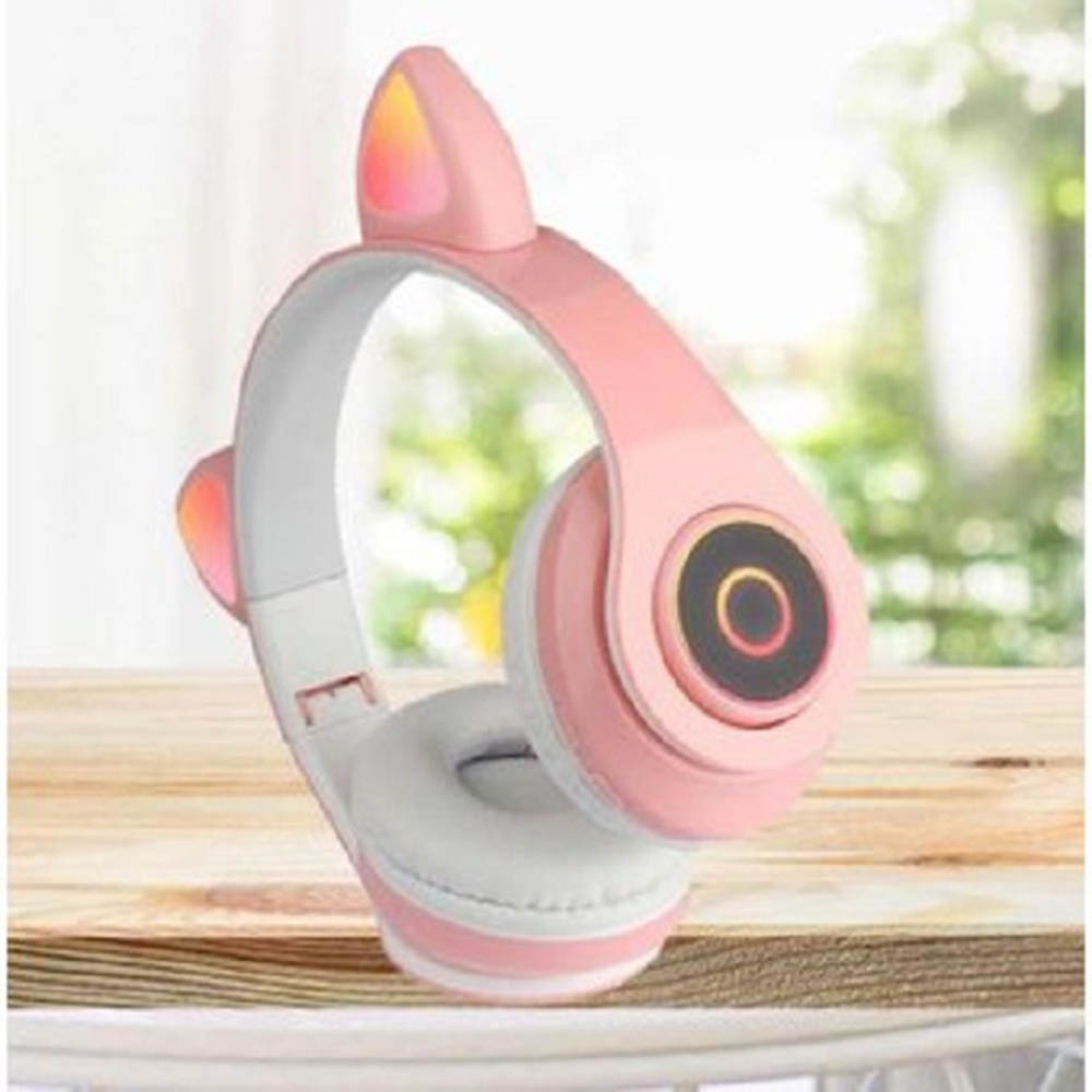 AUDÍFONOS OREJAS GATO AURICULARES INALÁMBRICOS BLUETOOTH RADIO FM - 4